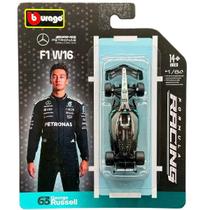 Carrinho Miniatura F1 2025 Mercedes AMG W16 63 Russell 1/64 Carrinho Miniatura F1 2025 Mercedes AMG W16 63 Russell 1/64