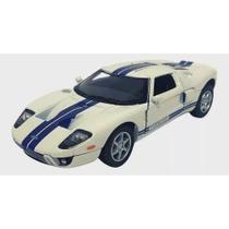 Carrinho Miniatura Ferro Ford GT 2006 Escala 1/36 (Branco)