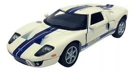 Carrinho Miniatura Ferro Ford GT 2006 Escala 1/36 (Branco)