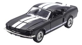 Carrinho Miniatura Ford Mustang Shelby Gt 500 1967 Die Cast PRETO