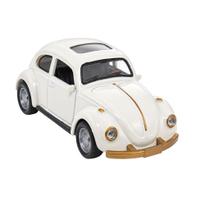 Carrinho Miniatura Fusca Ferro Colecionável Vintage Antigo Abre Portas -