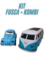 Carrinho Miniatura Fusca Kombi De Ferro Fricção Coleção Carrinho Miniatura Fusca Kombi De Ferro Fricção Coleção