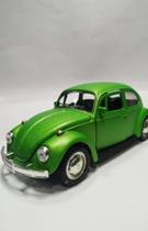 Carrinho miniatura Fusca metal verde fosco 1/32 rmz city Carrinho miniatura Fusca metal verde fosco 1/32 rmz city
