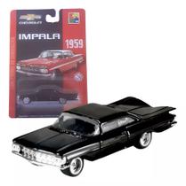 Carrinho Miniatura Impala 1959 Metal Com Rodas Borracha 1:64