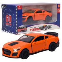 Carrinho Miniatura Laranja 1:32 Pull Back C/ Som e Luz - Castela Carrinho Miniatura Laranja 1:32 Pull Back C/ Som e Luz - Castela