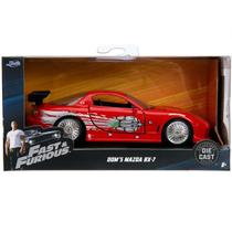 Carrinho Miniatura Mazda RX-7 DOM Velozes e Furiosos 1/32