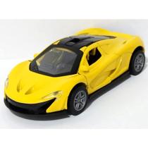 Carrinho Miniatura McLaren Abre Porta Fricção Metal Escala 1:32(Amarela)
