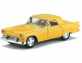 Carrinho Miniatura Metal Ford Thunderbird 1955 a Fricção Escala 1:36(Amarelo) - Kinsmart