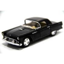 Carrinho Miniatura Metal Ford Thunderbird 1955 a Fricção Escala 1:36(Preto)