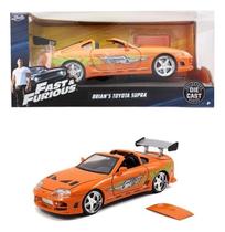Carrinho Miniatura Toyota Supra Brian Velozes Furiosos 1/24