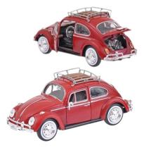 Carrinho Miniatura Volks Fusca 1300 - 1966 Escala 1/24