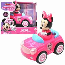 Carrinho Minnie Push & Go Com Luz e Som Disney Junior