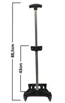 Carrinho Mochila Haste Alumínio E Rodinhas De Silicone 43Cm