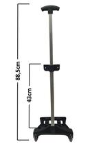 Carrinho Mochila Haste Alumínio E Rodinhas De Silicone 43Cm