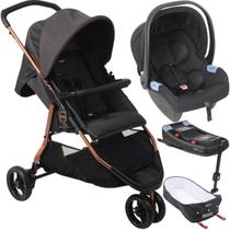 Carrinho Moises Bebe Conforto Base ISOFIX Burigotto CR3 22 Cobre