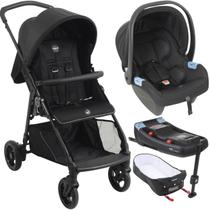 Carrinho Moises Bebe Conforto Base ISOFIX Burigotto Lui 22 Grafite Carrinho Moises Bebe Conforto Base ISOFIX Burigotto Lui 22 Grafite