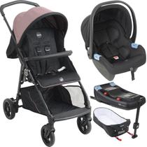 Carrinho Moises Bebe Conforto Base ISOFIX Burigotto Lui Rose Carrinho Moises Bebe Conforto Base ISOFIX Burigotto Lui Rose