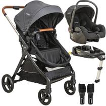 Carrinho Moises Bebe Conforto Base ISOFIX Kiddo Speedy Grafite Carrinho Moises Bebe Conforto Base ISOFIX Kiddo Speedy Grafite