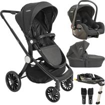 Carrinho Moises Bebe Conforto Base ISOFIX Kiddo Sunny Preto Carrinho Moises Bebe Conforto Base ISOFIX Kiddo Sunny Preto