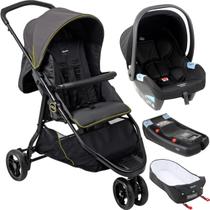 Carrinho Moises Bebe Conforto Preto Base Burigotto CR3 22 Gray Neon Carrinho Moises Bebe Conforto Preto Base Burigotto CR3 22 Gray Neon