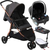 Carrinho Moises Bebe Conforto Preto Base ISOFIX Burigotto CR3 22 Cobre Carrinho Moises Bebe Conforto Preto Base ISOFIX Burigotto CR3 22 Cobre