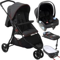 Carrinho Moises Bebe Conforto Preto Base ISOFIX Burigotto CR3 22 Gray Red Carrinho Moises Bebe Conforto Preto Base ISOFIX Burigotto CR3 22 Gray Red