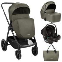 Carrinho moises modena com bebe conforto e bolsa army green - kikka boo Carrinho moises modena com bebe conforto e bolsa army green - kikka boo