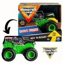 Carrinho Monster Jam Grave Digger Click E Flip Sunny 2023
