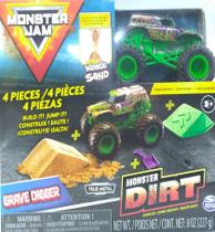 Carrinho Monster Jam grave digger Dirt Starter - 2028