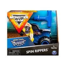 Carrinho Monster Jam Spin Rippers SOn Uva Digger 2023 - Sunny