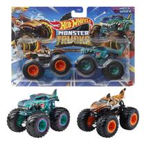 Carrinho Monster Trucks Hot Wheels 1:64 Sortido c/2 - Mattel Carrinho Monster Trucks Hot Wheels 1:64 Sortido c/2 - Mattel