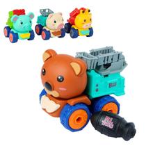 Carrinho Monta e Desmonta 11 Pçs Animais - Tudo em Caixa