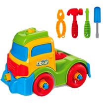 Carrinho Monta e Desmonta com Chave Caminhão Colorido Usual Carrinho Monta e Desmonta com Chave Caminhão Colorido Usual