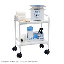 Carrinho Multiuso 2 Prateleiras Pratique Pequeno Branco - Santa Clara Carrinho Multiuso 2 Prateleiras Pratique Pequeno Branco - Santa Clara