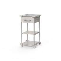 Carrinho Multiuso Auxiliar 1 Gaveta Tampo INOX MAD.U EXTRA 385