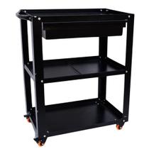 Carrinho Multiuso Desmostavel com 01 Gaveta Preto Carrinho Multiuso Desmostavel com 01 Gaveta Preto