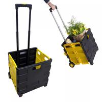 Carrinho Multiuso Dobrável De Compras Cesto Maleta Portátil