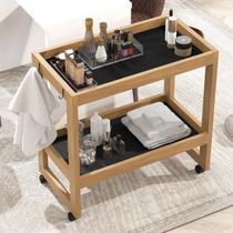 Carrinho Multiuso Orfeu Rodizios Ambientes Preto Comprar