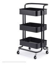 Carrinho Multiuso Organizador 3 Prateleira em Ferro com roda Carrinho Multiuso Organizador 3 Prateleira em Ferro com roda