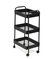 Carrinho Multiuso Organizador 3 Prateleiras com rodinhas Carrinho Multiuso Organizador 3 Prateleiras com rodinhas