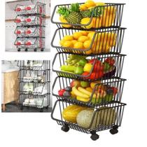 Carrinho Multiuso Organizador 5 Prateleiras Fruteira Escritorio Sala Em Aço Auxiliar Brinquedos Carrinho Multiuso Organizador 5 Prateleiras Fruteira Escritorio Sala Em Aço Auxiliar Brinquedos