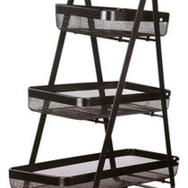 Carrinho Multiuso Organizador Aço 3 Cestos - 85X57X32Cm Carrinho Multiuso Organizador Aço 3 Cestos - 85X57X32Cm