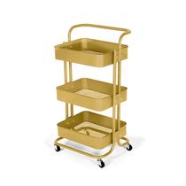 Carrinho Multiuso Organizador Dourado Matte Carrinho Multiuso Organizador Dourado Matte
