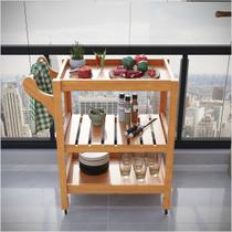 Carrinho Multiuso Server C Rodízios Madeira Natural Carrinho Multiuso Server C Rodízios Madeira Natural