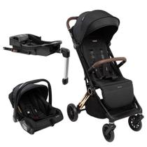 Carrinho Nivola Trio bebê conforto e base isofix Infanti Cor: Preto Lunar