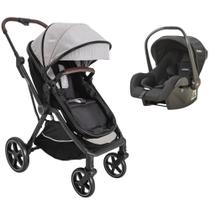 Carrinho nomad melange grafite + bebe conforto casulo (415npp) - kiddo