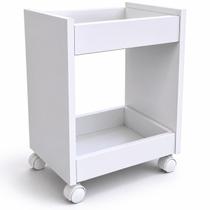 Carrinho odontológico clinica medica estética multiuso MDF - Branco Carrinho odontológico clinica medica estética multiuso MDF - Branco