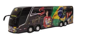 Carrinho Ônibus Miniatura Ayrton Senna 2 Andares - Marcopolo G7 DD - G8 - mini - Miniatura - Min