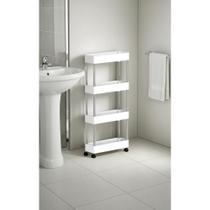 Carrinho Organizador 4 Cestos Branco Cozinha Banheiro Multiu Carrinho Organizador 4 Cestos Branco Cozinha Banheiro Multiu