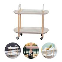 Carrinho Organizador Branco Multiuso 2 Prateleira Rodinha Carrinho Organizador Branco Multiuso 2 Prateleira Rodinha